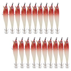 SAPA 蓄光木蝦 魚型 短爪章魚 烏賊 夜光釣組, I 2, 20個