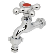 리빙이프 십자 커플링 온수 수도꼭지, 1개