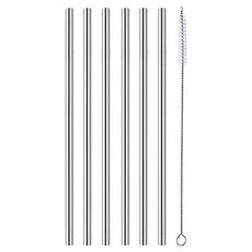 텀블러브 스텐304 887ml 1.18L 호환 빨대 30cm 6p + 청소솔 세트, 1세트