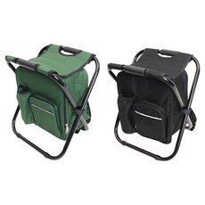 SAPA 摺疊揹包椅 2件組, 綠色, 黑色, 1套