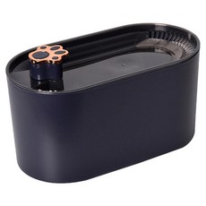 Truly House 寵物智慧飲水機 燈光pro款 三重過濾, 黑色, 1個