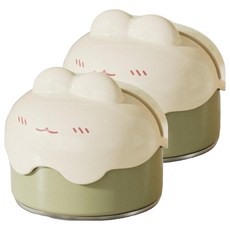 Couselect 家用多功能快速磨刀器 可愛表情造型款, 綠色, 2個