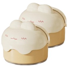 Couselect 家用多功能快速磨刀器 可愛表情造型款, 黃色, 2個