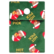 핫픽 따뜻하곰 휴대용 프리미엄 극세사 포켓용 핫팩 파우치 클래식 그린 미니, 1개