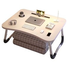 Gonggoi 可折疊床上託盤 床邊桌 60 x 40 cm, 白色