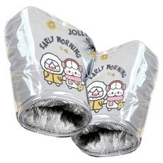 Ez2mk MS 1690 防水防風摩托車防寒手套 雙手穿戴 + PVC防水套組, 灰色