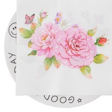 Anuro 玫瑰圖案裝飾用餐巾紙, HH01, 20個, 1入