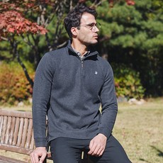 BEVERLY HILLS POLO CLUB 比佛利保羅 男款半拉鍊大學T長袖刷毛運動衫