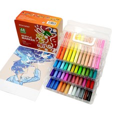 Brutfuner 鄰家大哥彩色白板筆 壓克力麥克筆 48色組, 1套, 48色