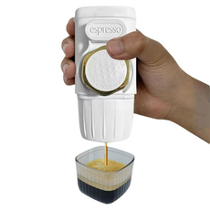 Cellspire 便攜式冬季旅行戶外壓力咖啡機, 白色, 單一商品