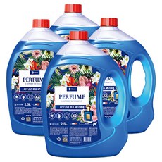 지오클린 퍼퓸 세탁세제 본품 피오니향, 4개, 2.5L