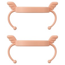 Jamie Loft Hegen 相容奶瓶握把, 珊瑚色, 2個