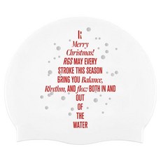 RGS Balance 矽膠泳帽, 白色, 1個