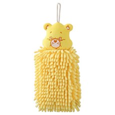 Care Bears 彩虹熊雪尼爾擦手巾 30 x 16cm, 黃色, 1個