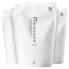 살림백서 섬유유연제 베베코튼향 리필, 2L, 3개