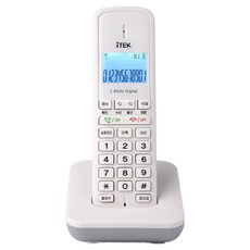 iTEK 가정용 사무실 업소용 발신자 무선 전화기, IK-1030, 화이트