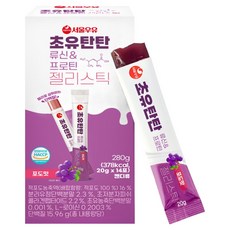 서울우유 초유탄탄 단백질 젤리 츄어블 류신 프로틴 280g, 14회분, 1개