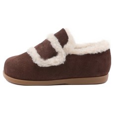 Agneau 毛圈紫色蝴蝶結皮鞋