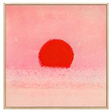 은희마법 선셋 인테리어 페인팅 액자 선라이즈 타입 15, 내추럴우드