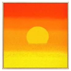 은희마법 선셋 인테리어 페인팅 액자 선라이즈 타입 22, 내추럴우드