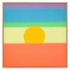 은희마법 선셋 인테리어 페인팅 액자 선라이즈 타입 14, 내추럴우드