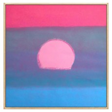 은희마법 선셋 인테리어 페인팅 액자 선라이즈 타입 3, 내추럴우드