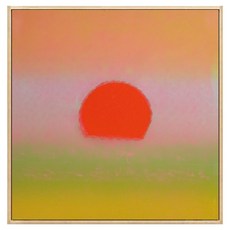 恩熙魔法 日落室內裝飾油畫畫框 日出款式 17, 天然木