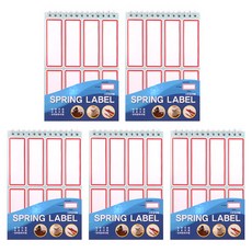 大光企業 線圈裝訂 標籤索引貼紙 D308, 單一顏色, 5個, 15入