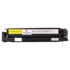 토너피아 HP 대용량 M255 M282nw M283cdw M283fdn M283fdw 호환토너 W2112X, YELLOW, 1개