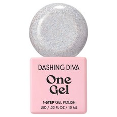DASHING DIVA One Gel UV凝膠指甲油, G13 派對銀, 1個, 10ml
