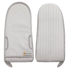 Oceantowel 頂級超值海綿沐浴巾, 灰色, 2個, 1入