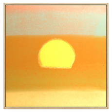 恩熙魔法 日落室內裝飾油畫畫框 日出款式 5, 天然木