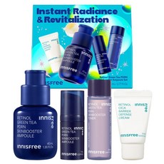 이니스프리 홀리데이 레티놀 그린티 PDRN 스킨부스터 앰플 4종 세트, 1세트
