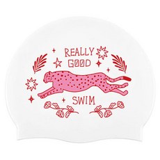 REALLYGOODSWIM 塞倫蓋蒂矽膠泳帽, 粉紅色, 1個