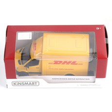 KiNSMART 梅賽德斯-賓士 Sprinter DHL 特別版 KT5475, 黃色, 1個