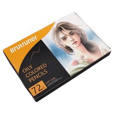Brutfuner 동네형 인물 스케치 초상화 전문가용 유성 색연필, 1개, 72색