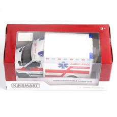 KiNSMART 梅賽德斯-賓士 Sprinter 救護車版 KT5477, 白色, 1個