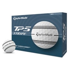 테일러메이드 TP5 Stripe 골프공 5피스, TP5 스트라이프(화이트), 12개입, 1개 TP5 스트라이프(화이트), 12개입, 1개
