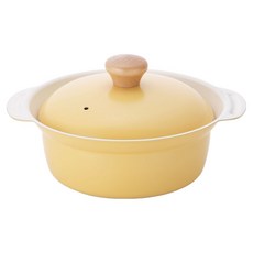 Cookin Kitchen Flower 電磁爐咕咕輕量砂鍋, 黃色, 1個, 18cm