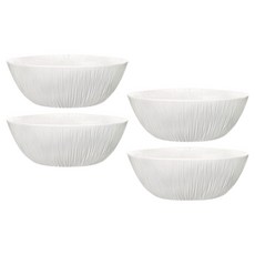 보르미올리 심플 코코넛 샐러드볼 23cm, 화이트, 4개
