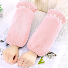 타미나요 따뜻한 사무용 팔토시 롱타입 2p, 진주 핑크