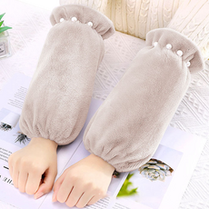 타미나요 따뜻한 사무용 팔토시 롱타입 2p, 진주 브라운