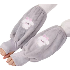 타미나요 손까지 따뜻한 사무용 팔토시 2p, 그레이