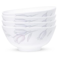 바칠레 러블리 플라워 공기, 화이트, 4개