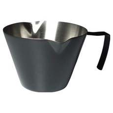 BeanPlant 雙壺嘴 304不鏽鋼 專業盎司杯 120ml, 黑色, 1個