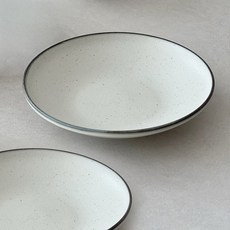 니코트 피넛브라운 라운드 파스타볼 21cm, 베이지, 2개