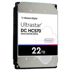 Western Digital 威騰 Ultrastar DC HDD SAS / 7200 / 512M WUH722222AL5204, HC570, 22TB