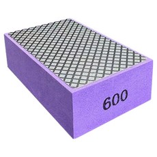 OON 다이아몬드 블럭 사포 퍼플 600방, 1개