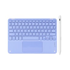 DTAudio iPad藍牙鍵盤 + 平板觸控筆, 紫色, DTA-BK100, 製造商軸