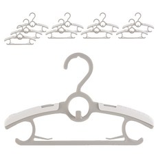 소베맘 아기 고정형 옷걸이, 그레이, 10개